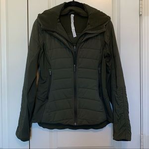 Lululemon Another Mile jacket in landscape green